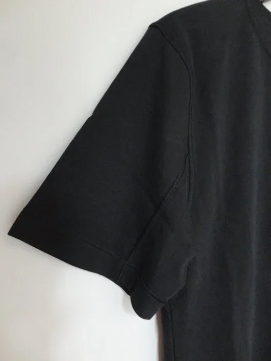 NWT LULULEMON BLK Black Clock Out SS Cotton Terry Fabric Top Shirt Men's Small - Picture 3 of 6